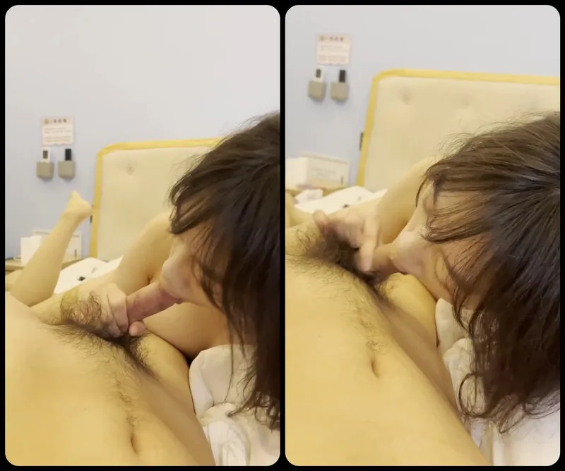Em ghệ ngoan liếm láp của quý bự của anh