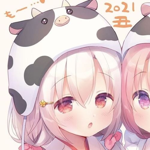 Ảnh đại diện đôi BFF anime, chibi dễ thương phù hợp cho cả nam và nữ