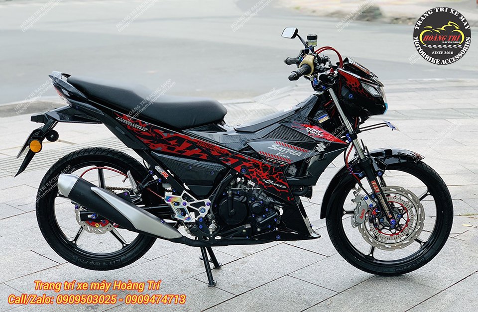 Độ kiểng Suzuki Satria phong cách HTR