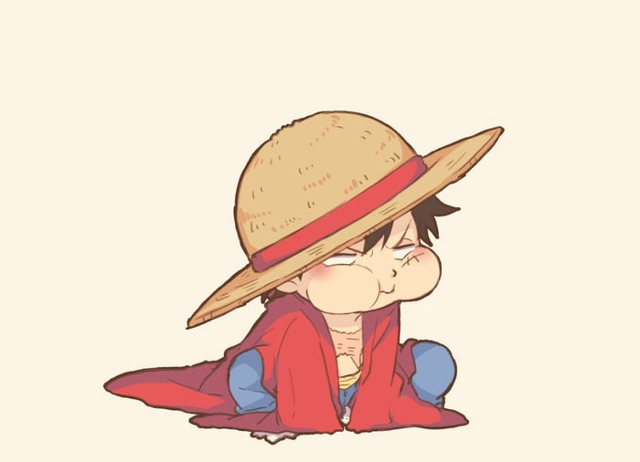 Luffy chibi ngầu - Bức tranh đẹp lung linh