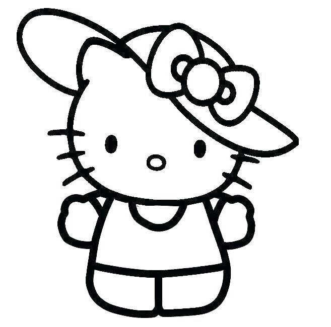 Bộ sưu tập tranh tô màu Hello Kitty đáng yêu