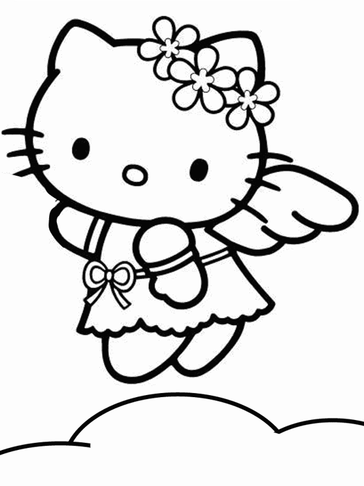 Bộ sưu tập tranh tô màu Hello Kitty đáng yêu