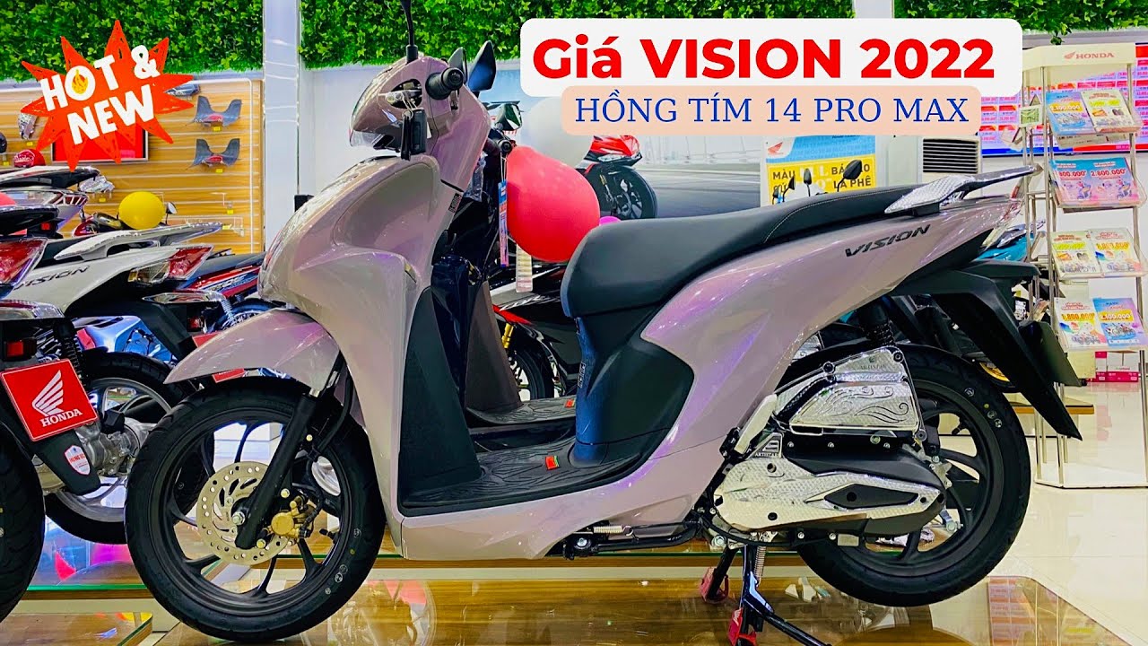 Honda Vision ra mắt màu hồng tím