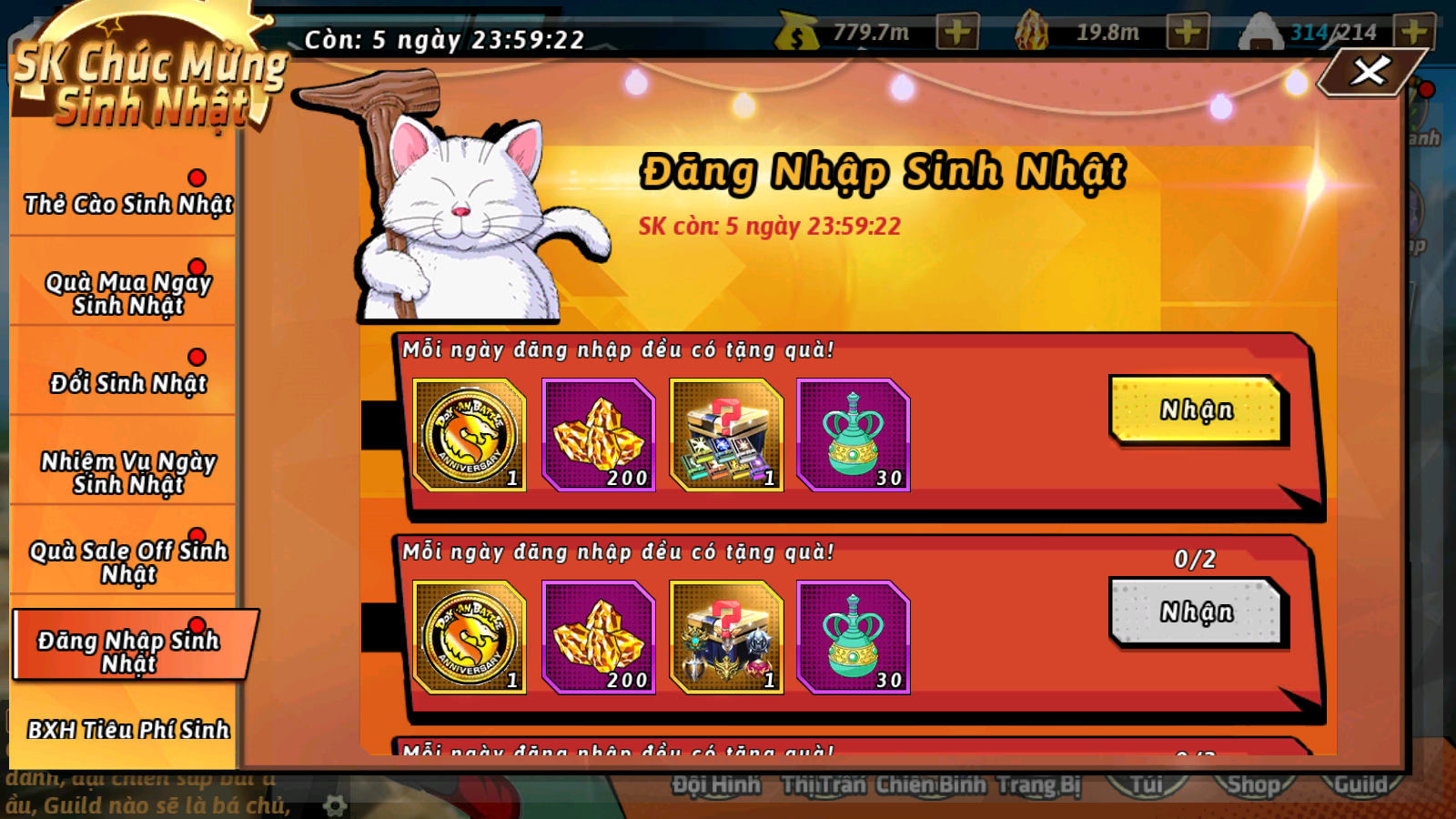 Combo Siêu Cấp - Rồng Thần Siêu Cấp - Game Đấu Tướng Dragonball