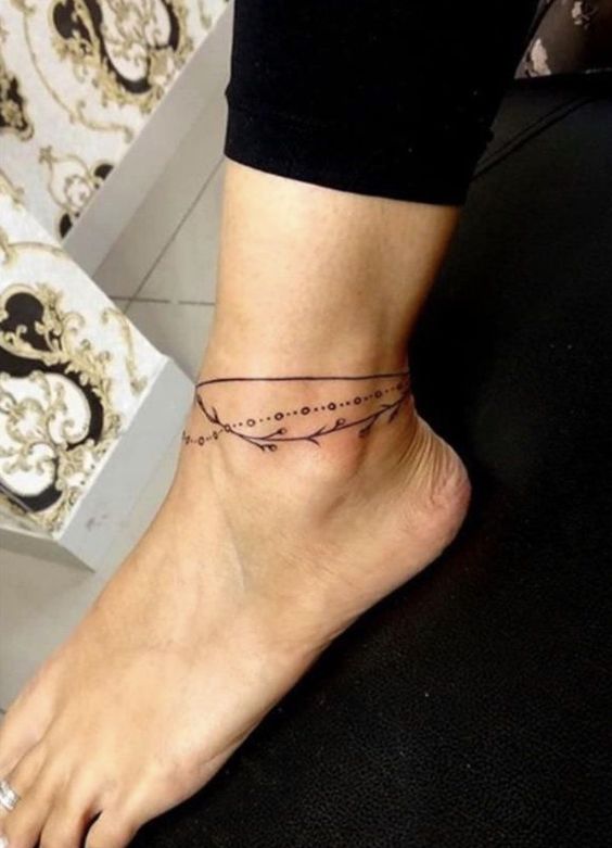 999+ hình xăm lắc chân mini cực độc đáo cho nam và nữ - Genztattoo