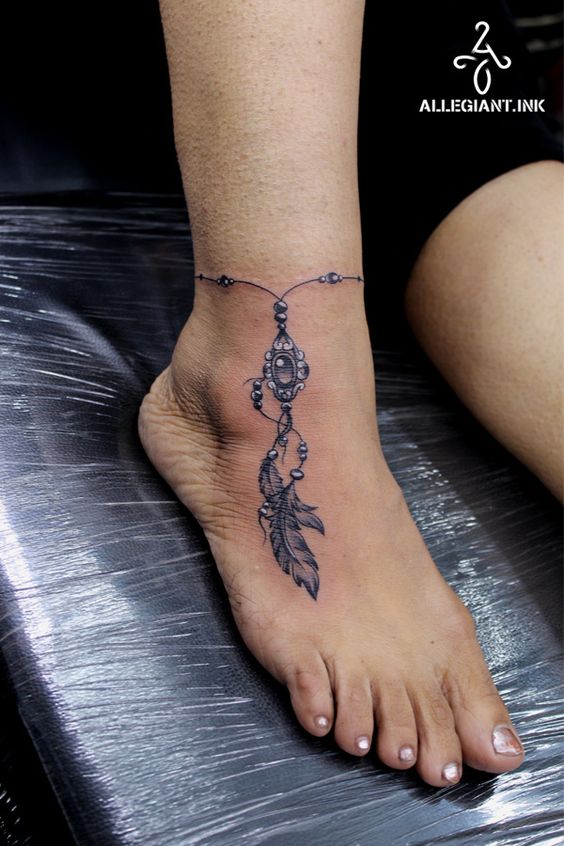 999+ hình xăm lắc chân mini cực độc đáo cho nam và nữ - Genztattoo