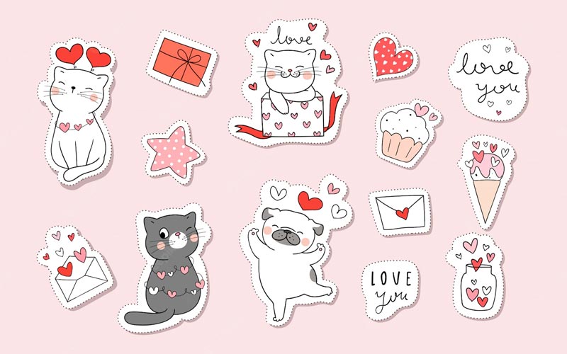 Kho mẫu hơn 100+ hình ảnh sticker cute, dễ thương nhất hiện nay