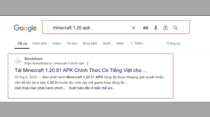 Hướng dẫn tải Minecraft 1.20.0 APK tiếng Việt miễn phí