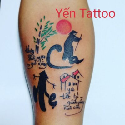 Top 1001+ hình xăm chữ về cha mẹ được xăm nhiều nhất - Genztattoo