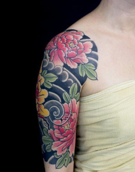 888+ hình xăm hoa mẫu đơn đại diện cho tình yêu và may mắn - Genztattoo