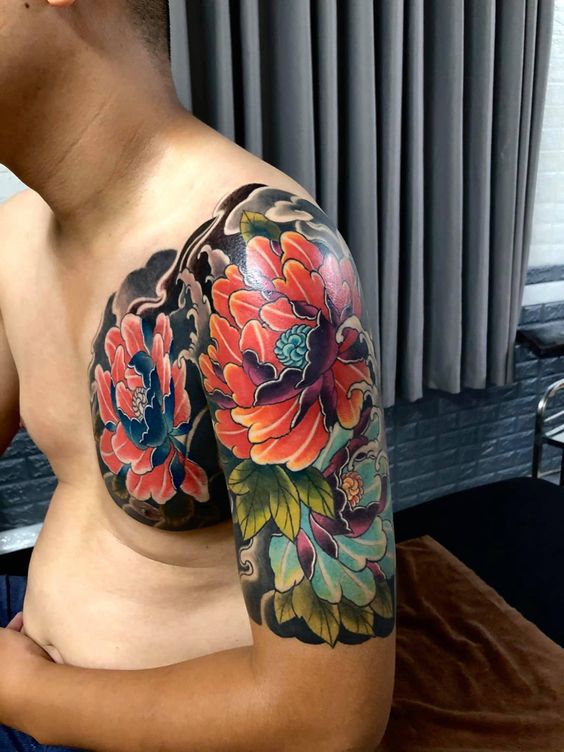 888+ hình xăm hoa mẫu đơn đại diện cho tình yêu và may mắn - Genztattoo